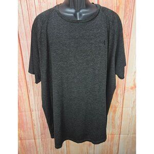 Under Armour Mens 3XL Tech Shirt HeatGear Loose Fit Charcoal